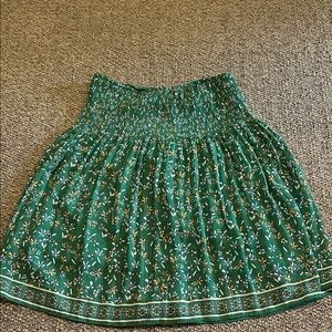 Max Studio Floral Green Skirt